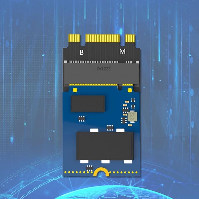M.2 NVME M Key B+M 2230 To 2242 Extension Adapter Extension Board Replacement for T470 T480 L480 T580 X270 X280
