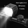 2 σε 1 ποδήλατο ιππασίας Horn Light Προβολέας ποδηλάτου βουνού Υψηλής φωτεινότητας Προβολέας ποδηλάτου Προβολέας ποδηλάτου