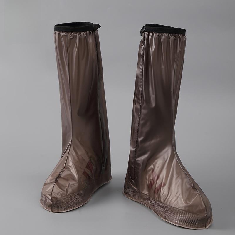 Waterproof Thi High-Tube Rain Boot Covers Anti-Slip Outdoor Men's Women's Large Size Foot Covers Rain Boots for Rainy Days