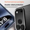 High-end Premium Genuine Leather Magnetic Charging Case For IPhone 17 Pro Max 17Air AI Smart Control Camera Button Protect Cover