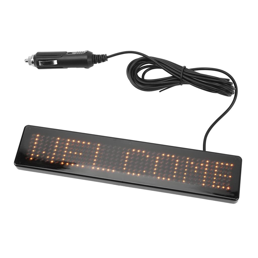 LED Matrix Panel Remote Control Programmable Scrolling LED Sign for Store Car Bar Hotel Z741Y Yellow