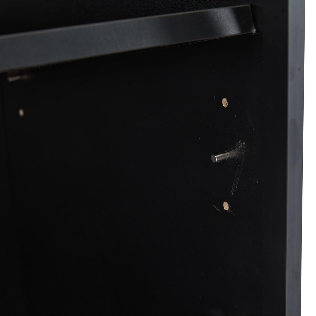 Glass Display Cabinet with App LED Lighting, Double-Door with Movable Shelves, 80*40*160cm, Tall Cabinet for Living Room, Bathroom Cabinet