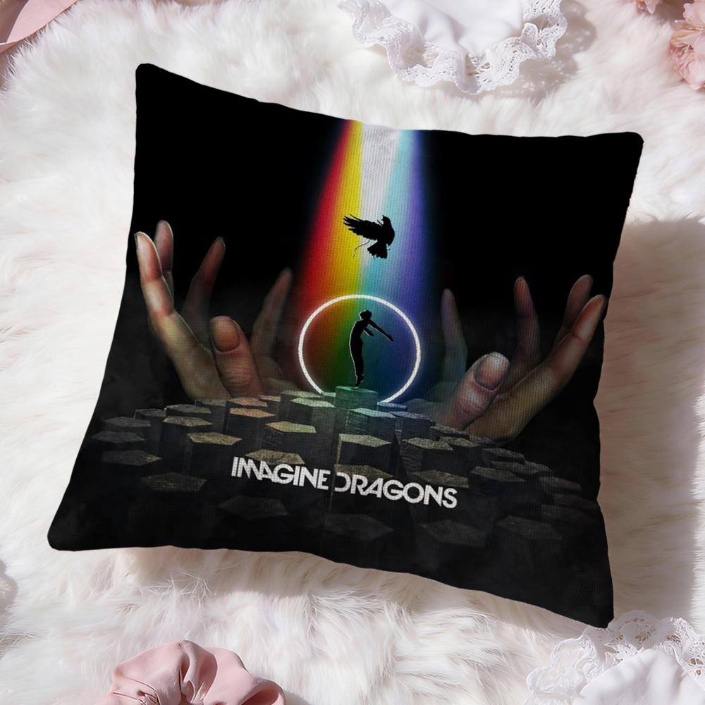 

Band I-Imagine DragonsS Cushion Cover Premium Comfort Reversible Pillow Cove -Two in One Design for Any Room & Car Interior 30cmx30cm