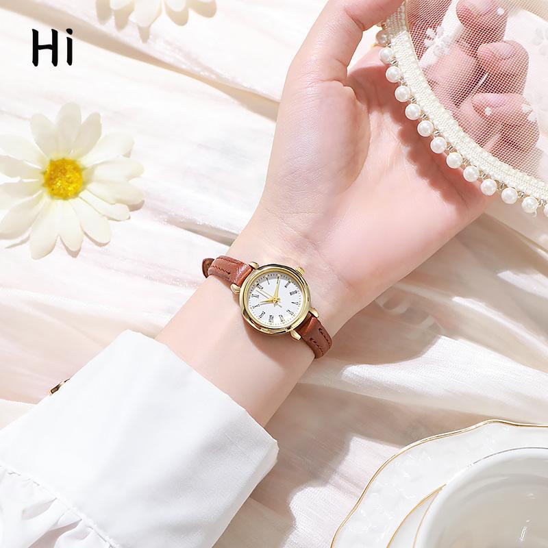 

Новые нишевые легкие роскошные маленькие изысканные высококачественные женственные женские студенческие кварцевые часы простые женские часы