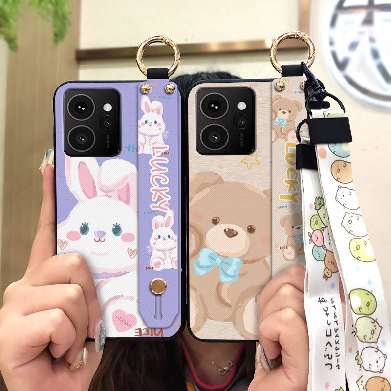 Ring Cartoon Handyhülle Für Nokia HMD Skyline Silikon Weiche Hülle Handschlaufe Schutz Rückseite Lanyard Niedlich Langlebig