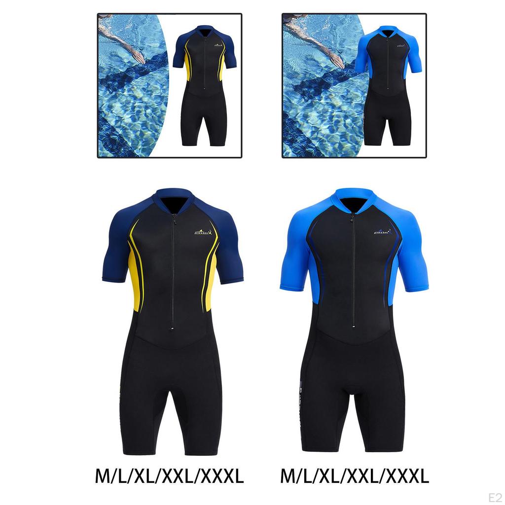 Herren Shorty Neoprenanzug 5mm Front zum Tauchen Schnorcheln Surfen