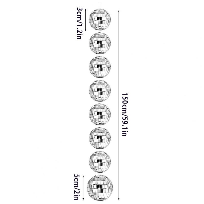 

Диско-шар, украшение для вечеринки, отражающий зеркальный шар, стеклянный шар, подвеска, подвесное украшение, декор для сцены, принадлежности для свадебной вечеринки серебряный