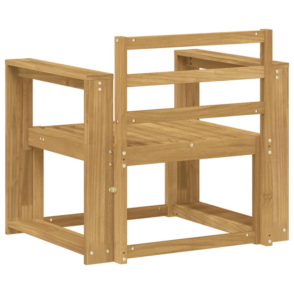 Outdoor Sofa Set Solid Wood Acacia White