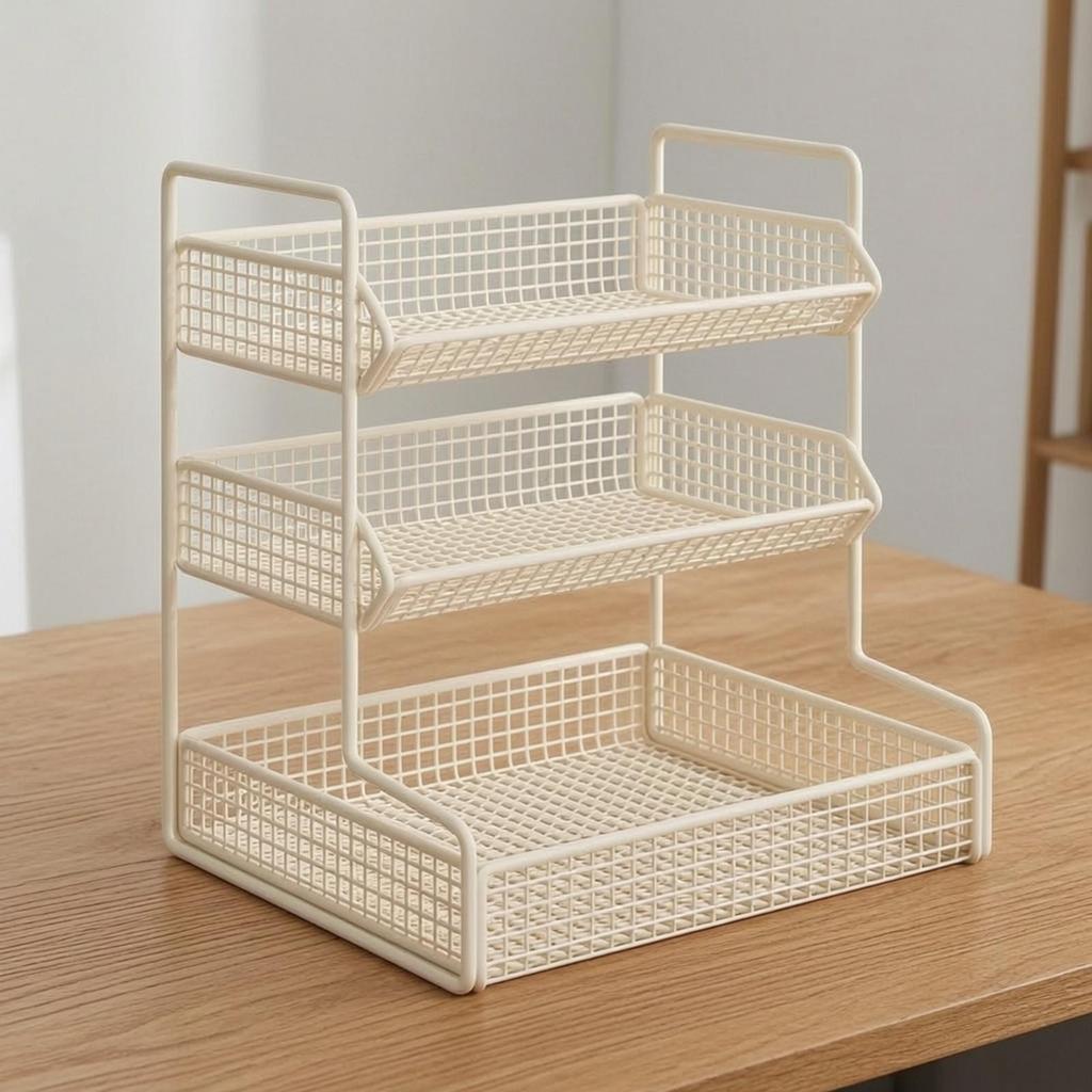 Countertop Snack Organizer Space-Saving Three-Tier Display Rack