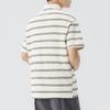 New Summer Striped Polo Short-sleeved Men's T-shirt Men's Lapel Thin Short T-top