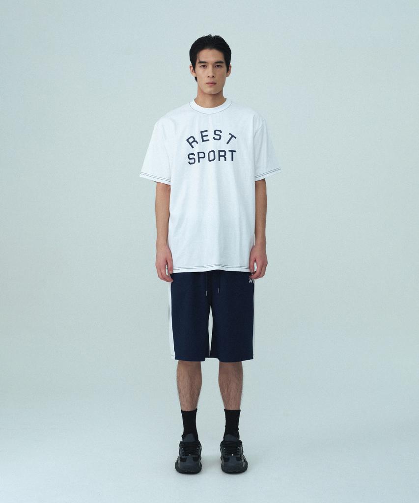 REST&RECREATION Coloration Jersey Shorts - Navy