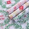 10 Sheets Christmas Decoration Tissue Paper for Flowers Gifts Wrapping Christmas Wreath Bell Printed DIY Craft Decoration Paper
