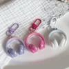 Stylish 3D Headphone Keychain Bag Pendant for Backpacks User Friendly Resin Creative Gift for Friends and Students