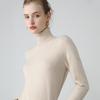 Women's Cashmere High Neck Slimming Sweater - Long Sleeve, Warm, Elegant Autumn/Winter Knitwear Top