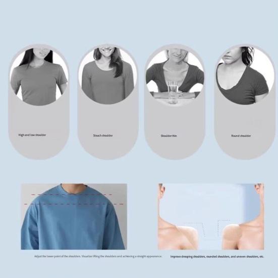 Sweat-proof Skin-Friendly Shoulder Pad Silicone Clear 1 Pair
