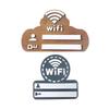 1Pc Rustic Wooden Wifi Password Sign Minimalist Durable Wall-Mounted Wireless Network Indicator Plaque Home Decoration