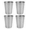 320ml Ti Cup Whiskey Pure Ti Camping Drinkware Lightweight Durable Outdoor Travel for Juice Beverages Cold Drinks 4PCS