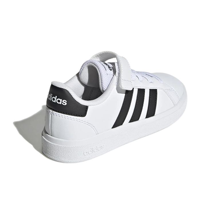Adidas Grand Court 2.0 Little Kid White Black Kids Sneakers Cloud-White Core-Black GW6521