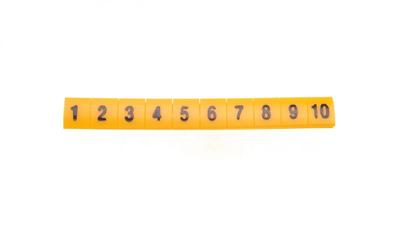 Marker For Connectors Ez-5/1-10 Yellow R34Rr-02050301200 /100 Pcs/
