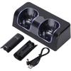 Dual Remote Charging Dock Station and 2 Rechargeable Batteries for Wii