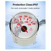 ELING 52mm Water Temp Meter Temperature Gauge Indicator for Engine Motorcycle RV Auto Yacht Boat 12V 24V With Red Backlight