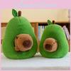 Adorable Capybara Avocado Plush Toy Cute Cuddly Rodent Stuffed Animal Gift For Girls