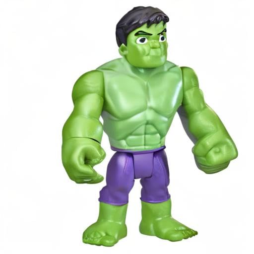 Spider-Man and His Amazing Friends Marvel Hulk Hero Figure Toy, 4-Inch Scale Superhero Action Figure, Ages 3+ (F3996)
