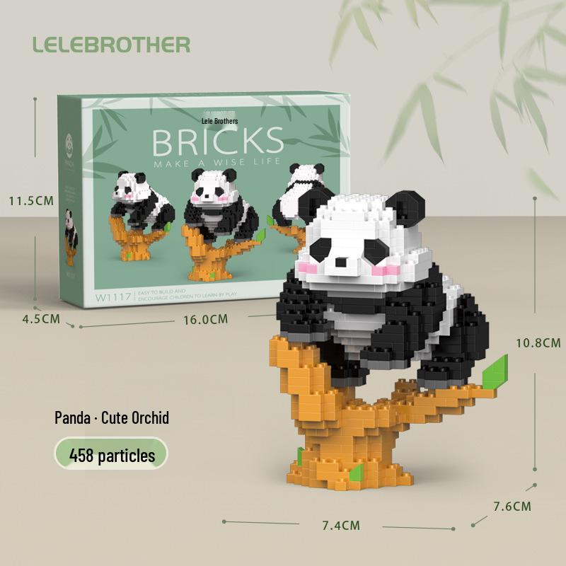 Panda Building Blocks - Girl's Birthday Gift | Educational Assembled Toy | Compatible with Lego