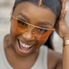 New Ins Personalized Exaggerated Sunglasses Internet Celebrity Same Style Women's UV Protection Trendy Sunglasses