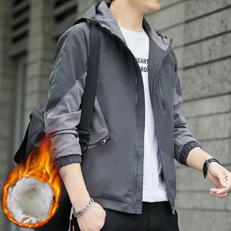 Jacket Men's Spring and Autumn Hooded Camouflage Men's Korean Style Autumn Trend Jacket Work Wear Functional Casual Autumn Top