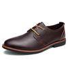 Mode Heren Schoenen Echte Leer 2024 Nieuwe Heren Oxford Schoenen Leer Derby Schoenen Veters Puntige Neus Zakelijk Heren Schoenen741