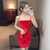 Velvet Gold Petite Bodycon Camisole Dress