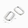 Fashion Simple Metal U-Shaped Hoop Earring for Women Vintage Sliver Color Geometric Square Statement Earrings Jewelry Gifts