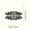 Metal Wall Art Black Welcome Sign Hollow Design Personalized Script Home Wedding Decor