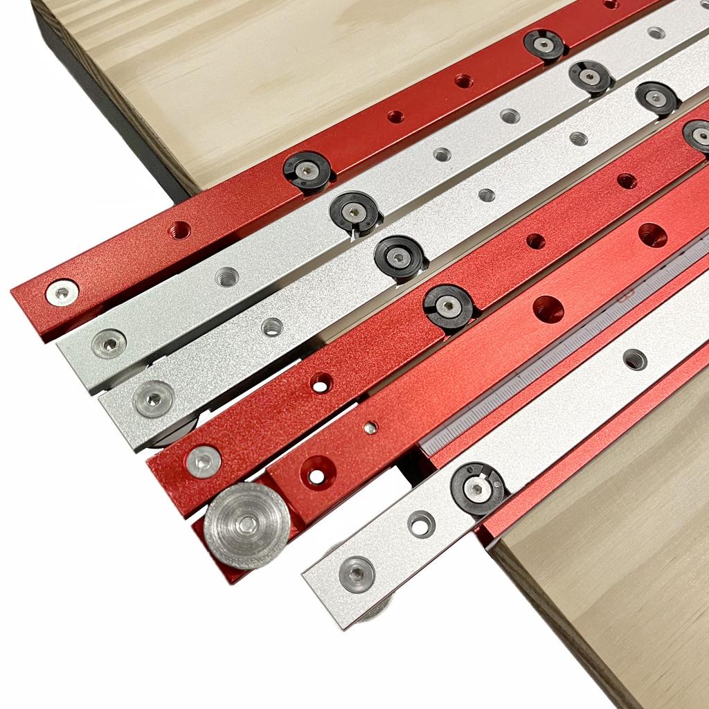 Woodworking T-track Slider Aluminum Alloy Limitable Miter Bar Rail Slider Table Saw Gauge Rod