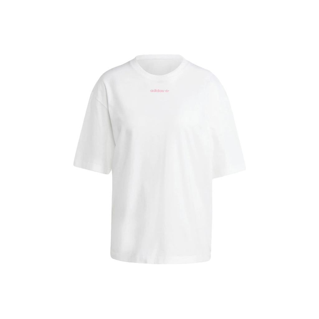 Adidas Originals Drop Shoulder Sleeve T Shirt Women's White (Unisex) T-Shirts IT8155