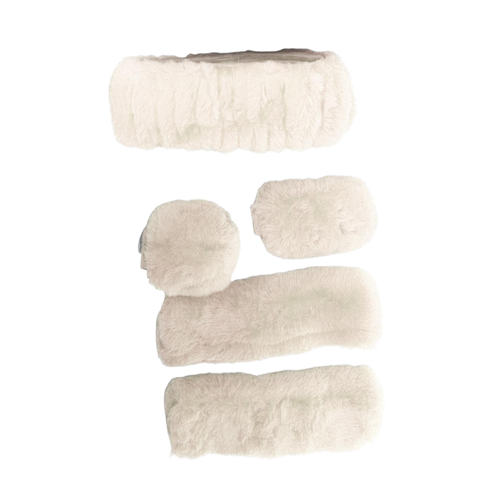 

Car Steering Wheel Plush Grip With High Elasticity, No Inner Ring, Non-slip Grip, Shoulder Guard, Armrest Pad One Size