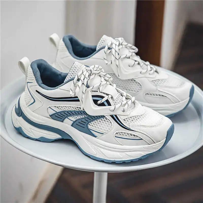 Plataform Natural Leather Men's Sneakers 50 Size Heels Shoes Wedding Elegant Men's Formal Dresses Sports Novelties Twnis