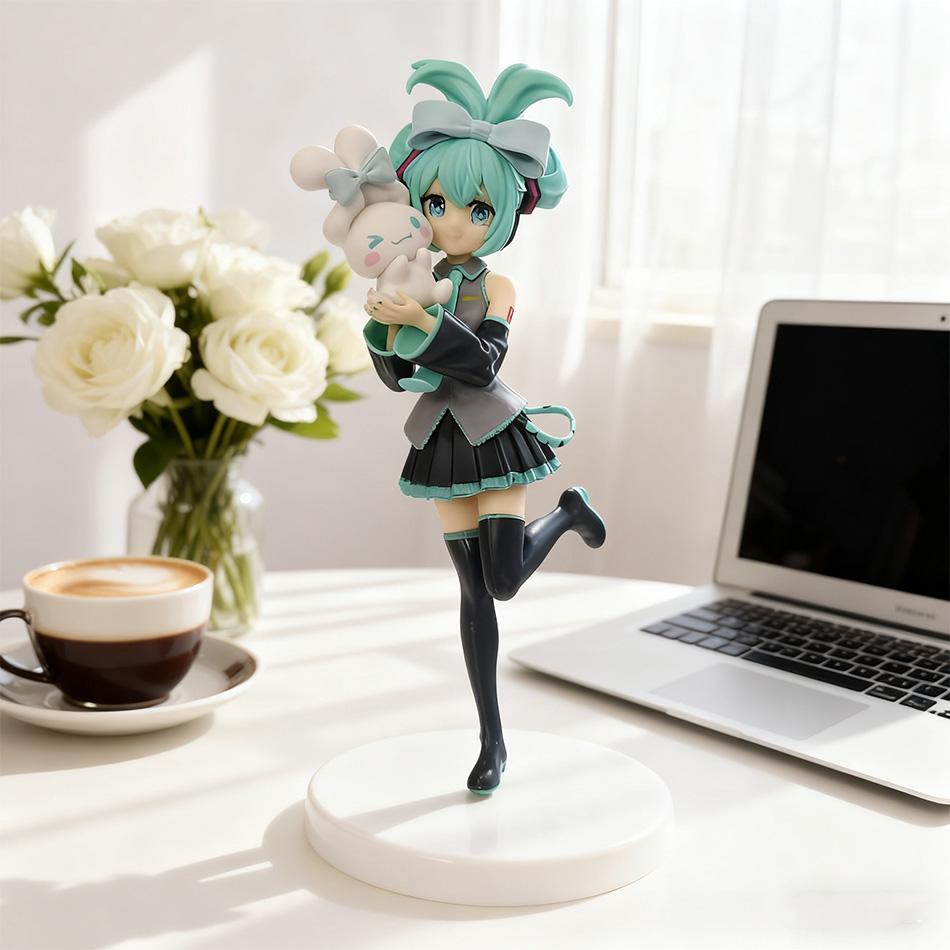 Sexy Girl Hatsune Miku Anime Figure Fashion Subclture Action Birthday Christmas Gift Collection Model Doll Toys PVC Poseable Articulated Scale