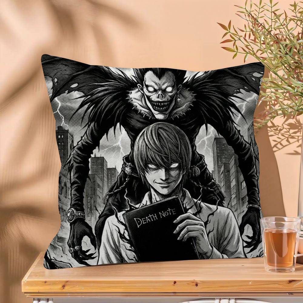 1PC Aanime Death Note  Cushion Cover Car Throw Pillow Case For Sofa Car Christmas Gift