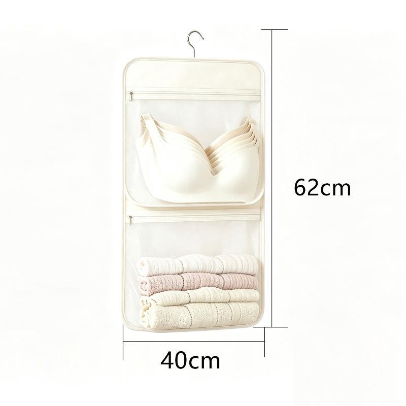Hanging Closet Organizer Multi Functional Breathable Mesh Pockets Large Capacity for Bras Socks Jewelry Small Accessories