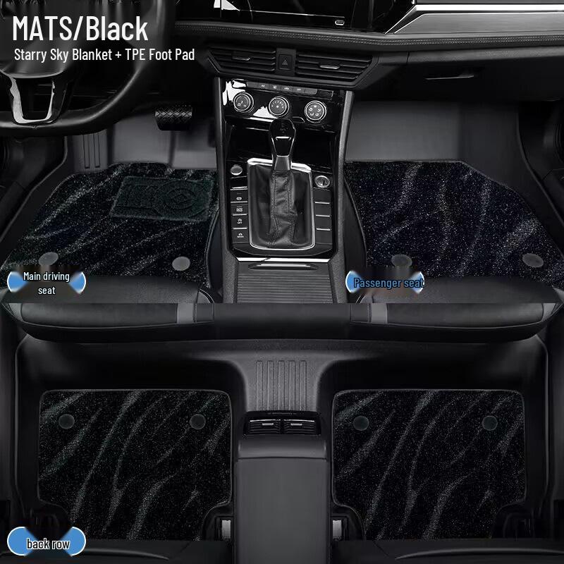 Volkswagen Talagon TPE Waterproof Floor Mats, Double-Layer, Wear-Resistant, Full Surround, Car-Specific