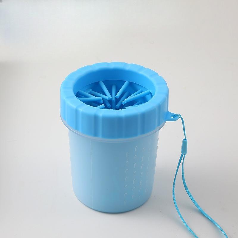 

Silicone Pet Foot Cleaning Cup - Cup for Cleaning and Beautifying The Paws of Cats and Dogs - Dog Foot Cleaning and Paw Cleaning Tool синий