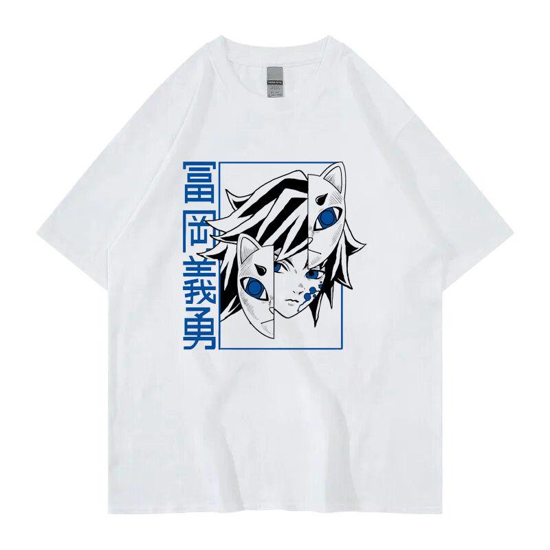 Anime Ghost Destroyer Blade Yamamoto Yohji Fengchaharo Pure Cotton Tide Brand Loose Summer Print Men's and Women's T-Shirts