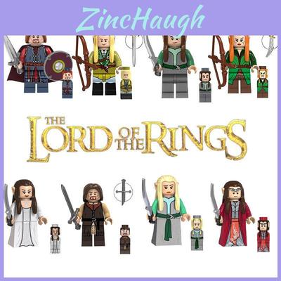Children's Toy Lord Of The Rings Elf King Building Blocks Abs Plastic Small Particle 4.5 Cm Height