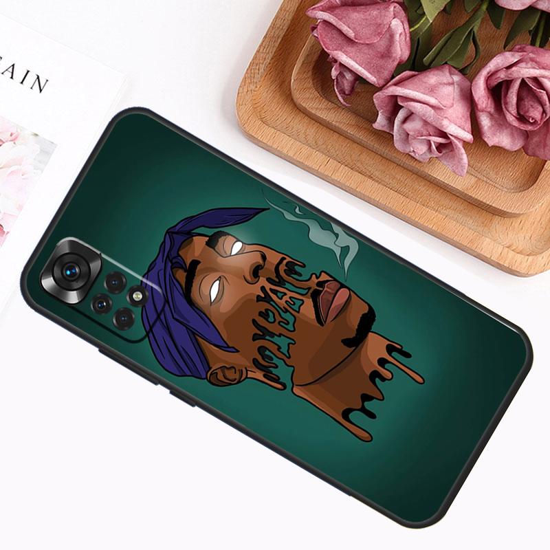 Rapper 2pac Singer Tupac Case For Xiaomi Redmi Note 14 12 11 9 10 13 Pro 9S 10S 11S 12S Redmi 13C 14C 10C 12C Cover