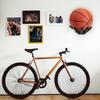 Basketball Holder Wall Mount 2 Piece Set, Men's Room Decoration Game Room Basketball Wall Decor Men's Sport Gifts, Ball Stand Wall Mount, Garage Ballr