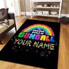 Cartoon Characters Collage Custom Name Carpet Rug For Living Room Bedroom Home Sofa Decoration Kids Play Nonslip Floor Mat