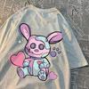 0Give My Heart To Your Teddy Bear Men Clothes T Shirt Fashion Breathable Tops Cotton Sweat Clothes Summer Loose Casual Tops