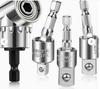 360° Hex Shank to Square Head Adapter Wrench Set: 1/2, 3/8, 1/4 Conversion